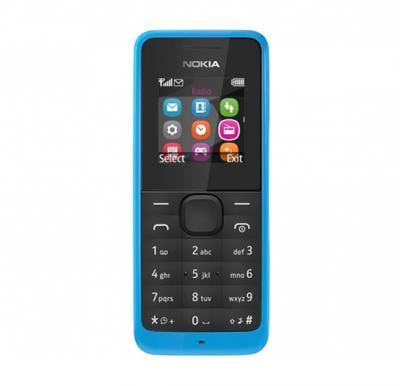 Nokia 105 GSM Phone,Polyphonic ,FM Radio,MP3 Player -Blue